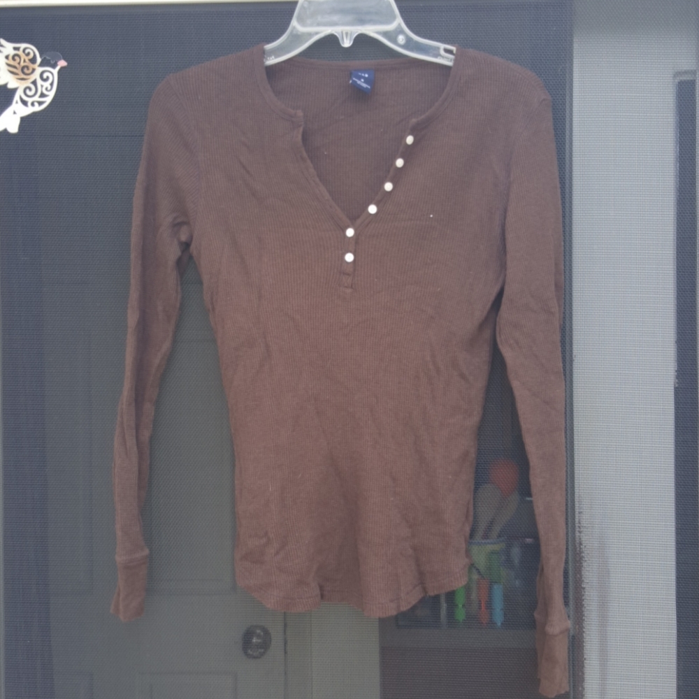 Gap Brown Themal L/S Tee